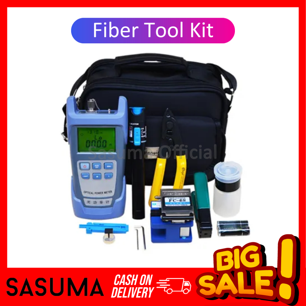 Jual SASUMA FTTH Tool Kit SET Lengkap OPM VFL Cleaver FO Fiber Optik ...