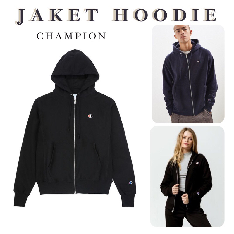 Jual Zip Hoodie Champion Original Unisex Shopee Indonesia