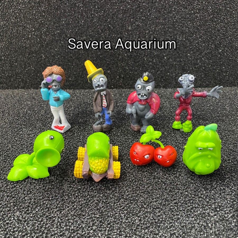 Jual MAINAN PLANT VS ZOMBIE 1 SET ACTION FIGURE ISI 8 HIASAN