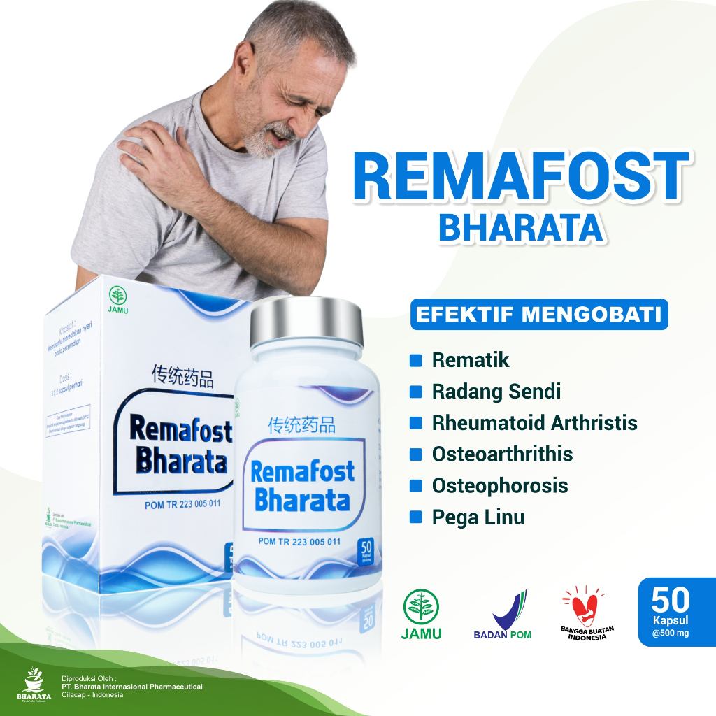 Jual Remafost Bharata Obat Rematik Asam Urat Saraf Kejepit Radang Sendi Paling Ampuh