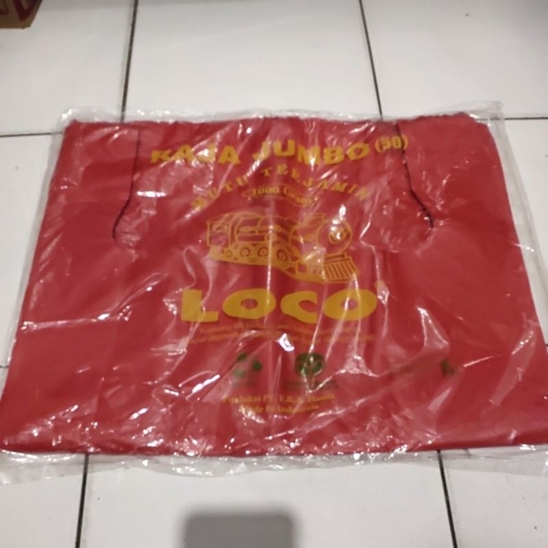 Jual Kantong Plastik Loco Jumbo Uk 50 Plastik Loco Tebalkantong Kresek Tebal Shopee Indonesia 