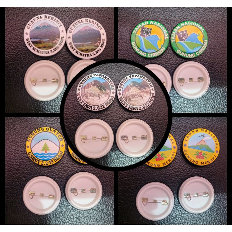 Jual Bros Gunung / Pin Gunung / Penitik Gunung | Shopee Indonesia