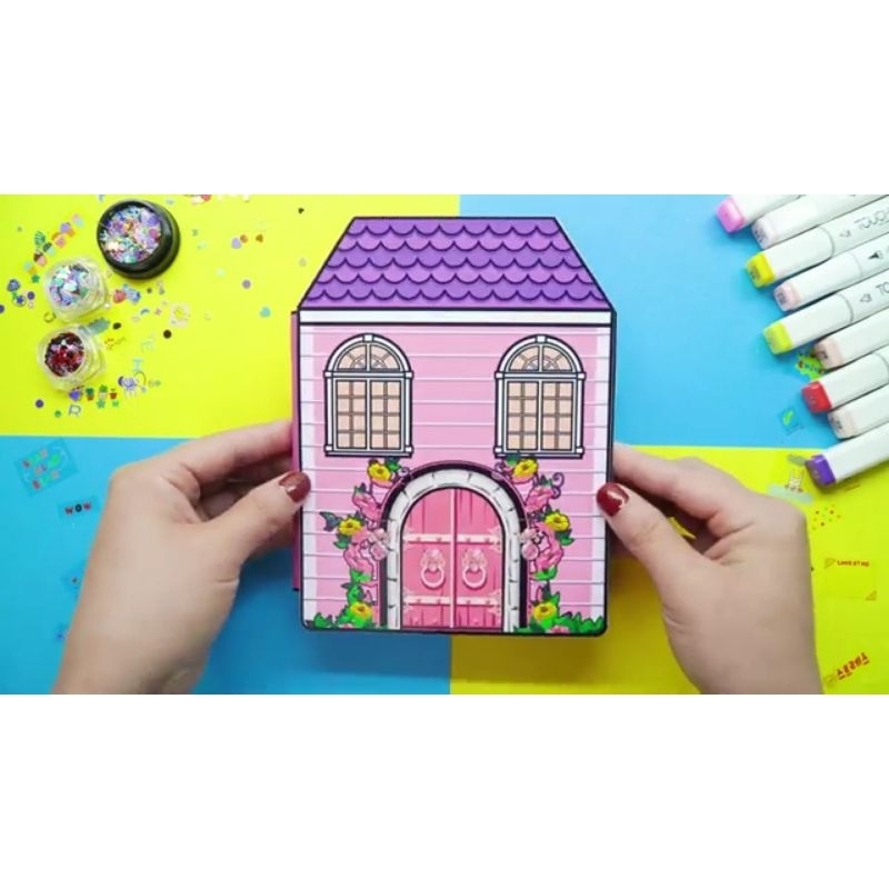 Jual Toca Boca Mainan Edukasi Paper Book Paper Doll Toca Pink House ...