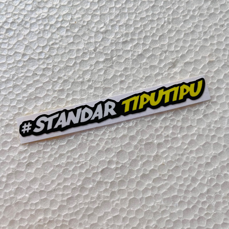 Jual Sticker Standar Tipu Tipu Orajet Laminasi Glossy Shopee Indonesia