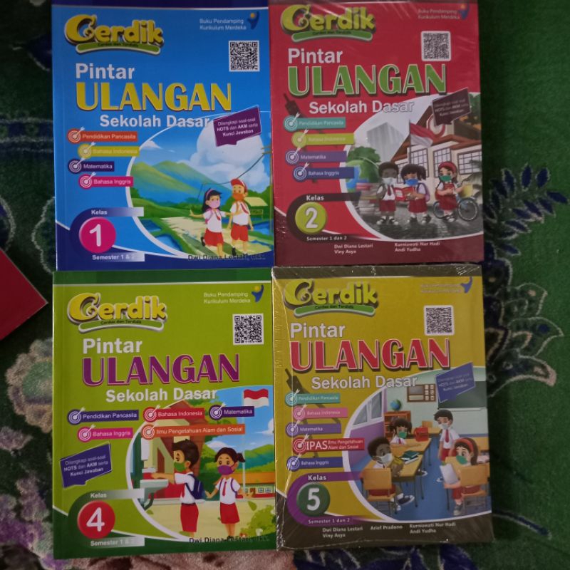 Jual ORIGINAL BUKU CERDIK PINTAR ULANGAN KELAS 1 2 4 5 SD KURIKULUM ...