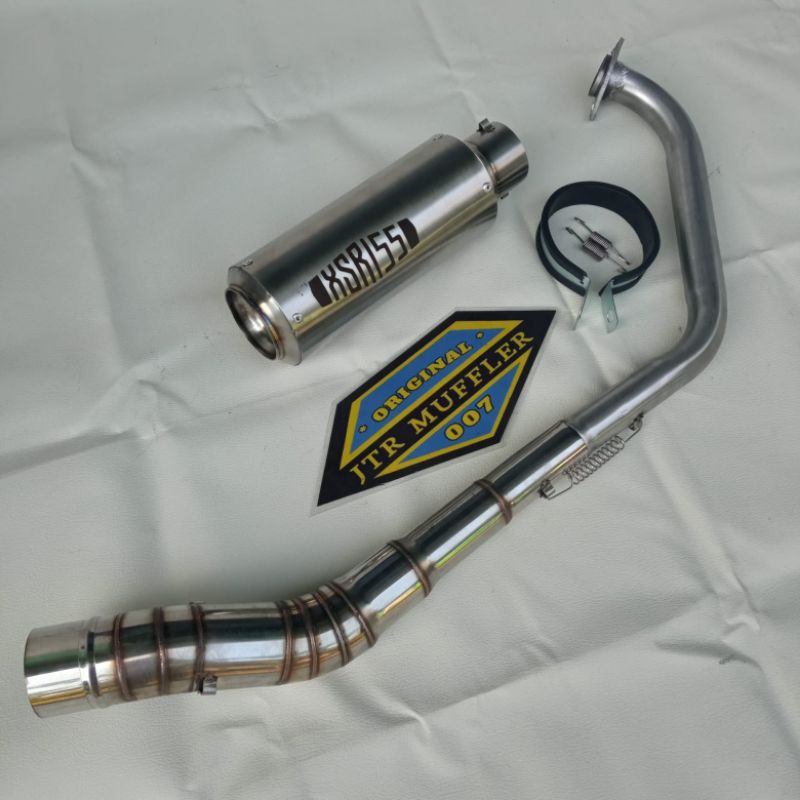 Jual Knalpot racing Custom XSR 155 titan stainless fullsystem inlet ...