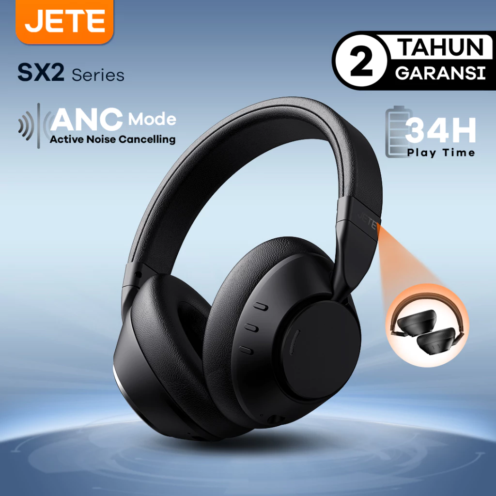 Headset Headphone Bluetooth with Surround Sound JETE SX2 - Garansi 2 Tahun