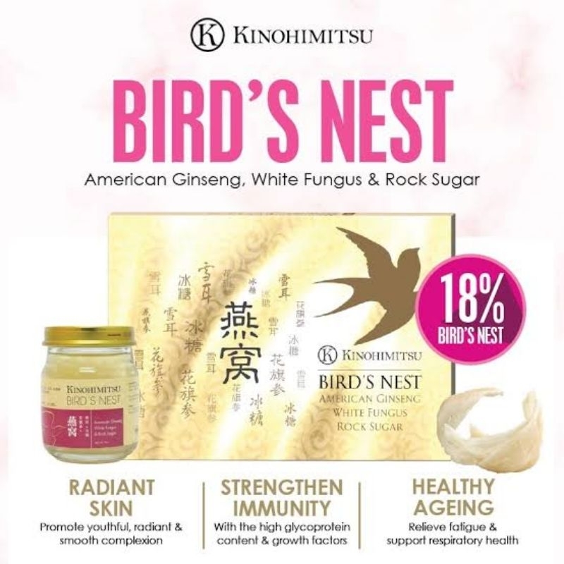 Jual KINOHIMITSU BIRD NEST American Ginseng White Fungus Rock Sugar 1
