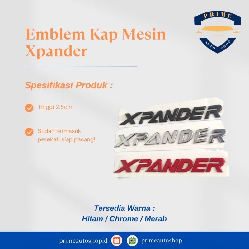 Jual Emblem Kap Depan Mitsubishi Xpander Emblem Huruf Kap Mesin