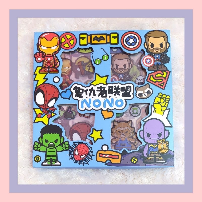 Jual Stiker Nono Avengers PVC (100 Lembar) Sticker Deco untuk ...