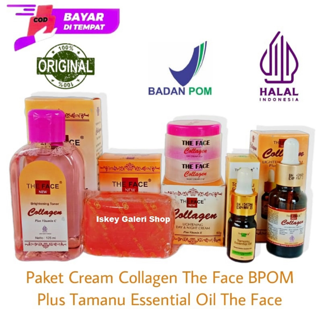 Jual Paket Cream Collagen The Face Plus Tamanu Oil The Face Collagen