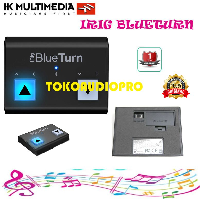 iRig BlueTurn Bluetooth 譜めくりペダル - DTM・DAW