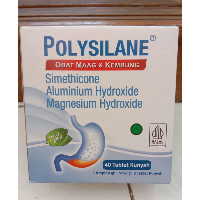 Jual Polysilane tablet Isi 8/Obat Lambung/Maag Kembung;8993347028511 ...