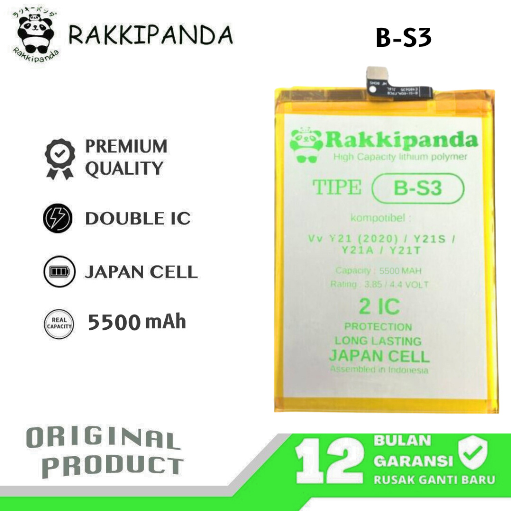 Jual RakkiPanda - B-S3 Vivo Y21 2020 / Y21S / Y21A / Y21T Batre Batrai ...