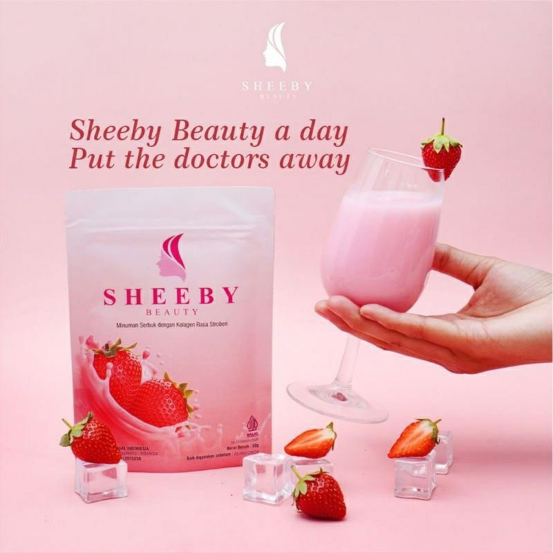 Jual Sheeby Beauty - Minuman Collagen Rasa Strawberry 50 gram ...