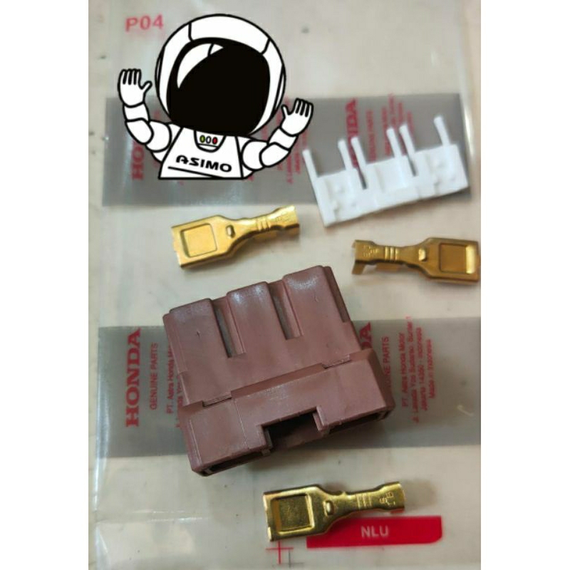 Jual Soket terminal ACG spull Merah Male Original Honda Fi Old New ...