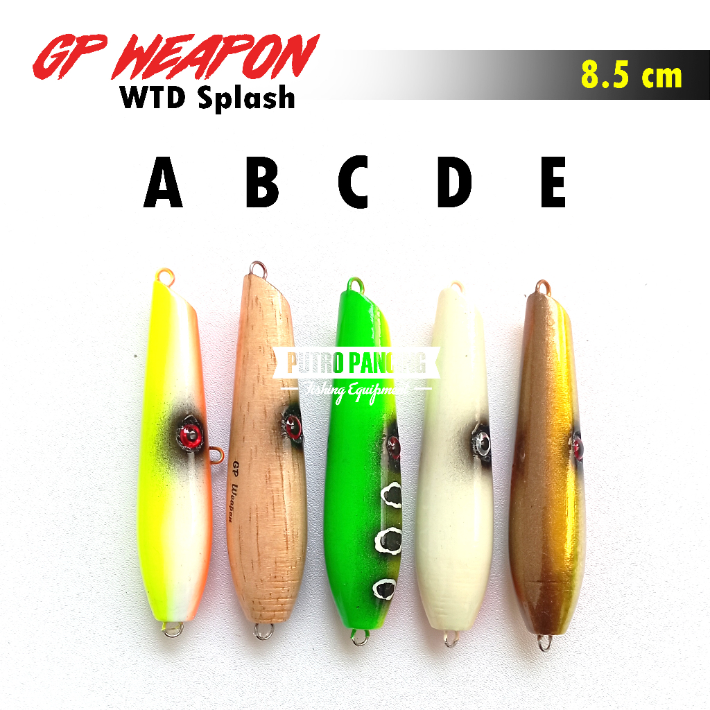 Jual Lure GP WEAPON WTD Splash Handmade Kayu | Shopee Indonesia