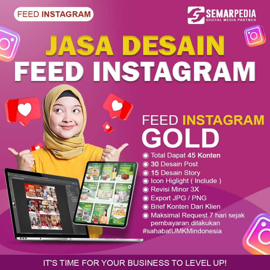 Jual Jasa Desain/Design Feed Instagram Desain Feed Konten Promosi Story ...