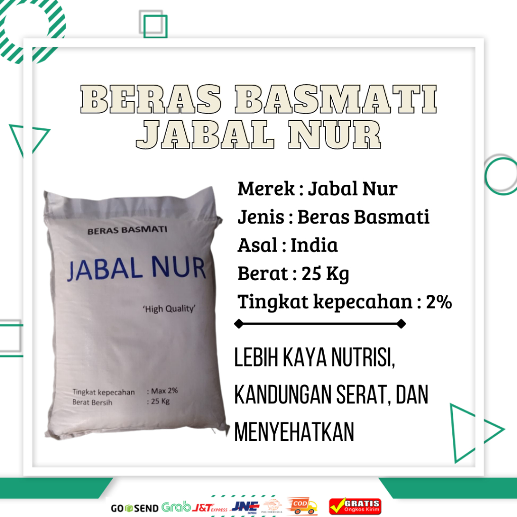 Jual Beras Basmati 1 Kg Rendah Gula Original Asli India Murah | Shopee ...