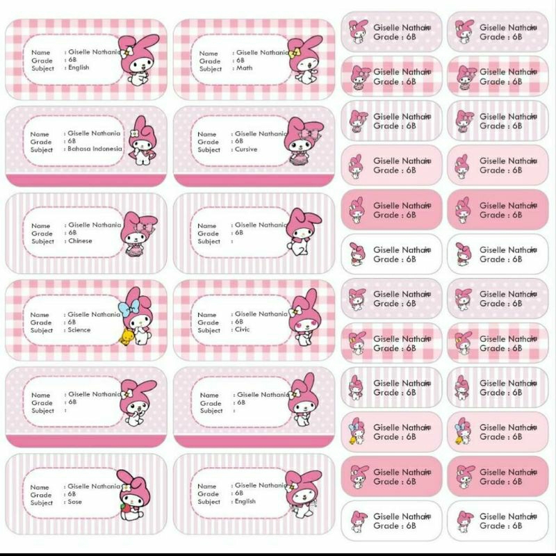 Jual COMBO Sticker Label Nama | Shopee Indonesia
