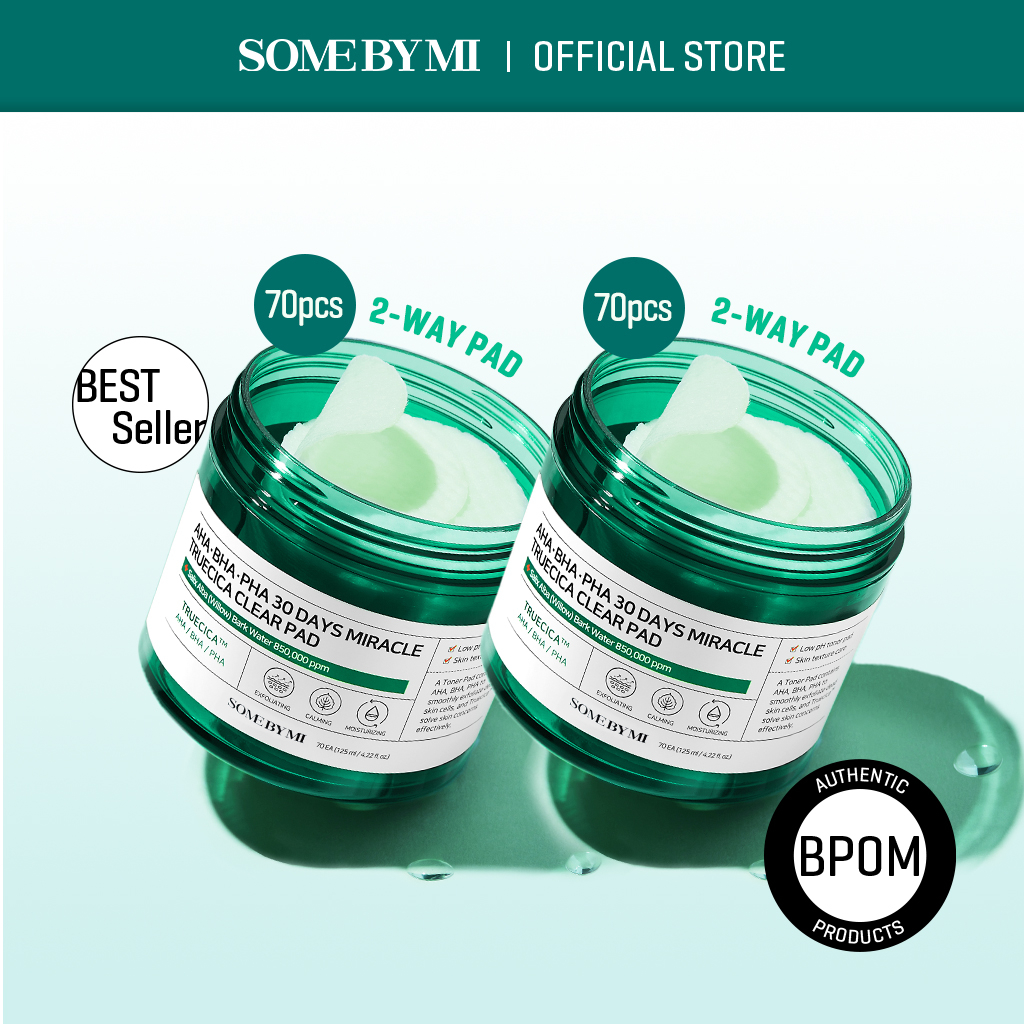 Jual SOME BY MI Aha Bha Pha 30 Days Miracle Truecica Clear Pad 2pcs set ...