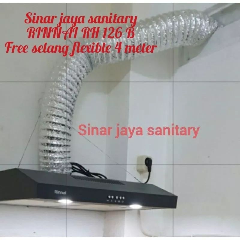 Jual Cooker Hood Rinnai RH-126 B ( ORIGINAL) / Paket Komplit Cooker ...