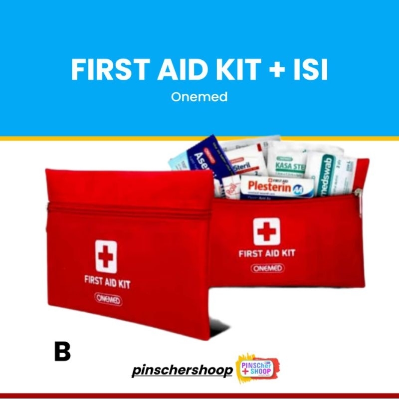 Jual DOMPET P3K + ISI FIRST AID BAG MERAH (B) Shopee Indonesia