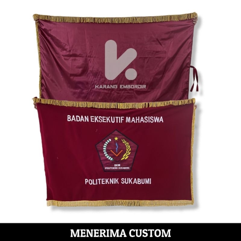 Jual BENDERA PATAKA BORDIR CUSTOM SATU MUKA | Shopee Indonesia