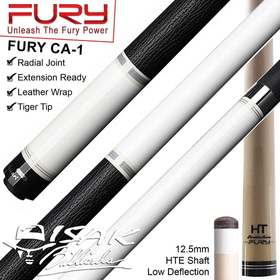 Jual Fury CA-1 Pool Cue - Low Deflection Shaft Billiard Maple Stick ...
