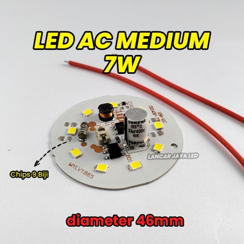 Jual PCB LED AC MEDIUM 7 Watt (Termurah) | Shopee Indonesia