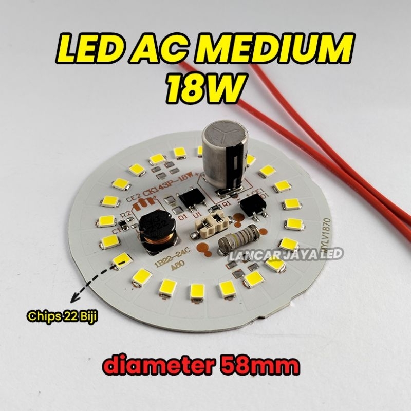 Jual PCB LED AC MEDIUM 18 Watt (Termurah) | Shopee Indonesia