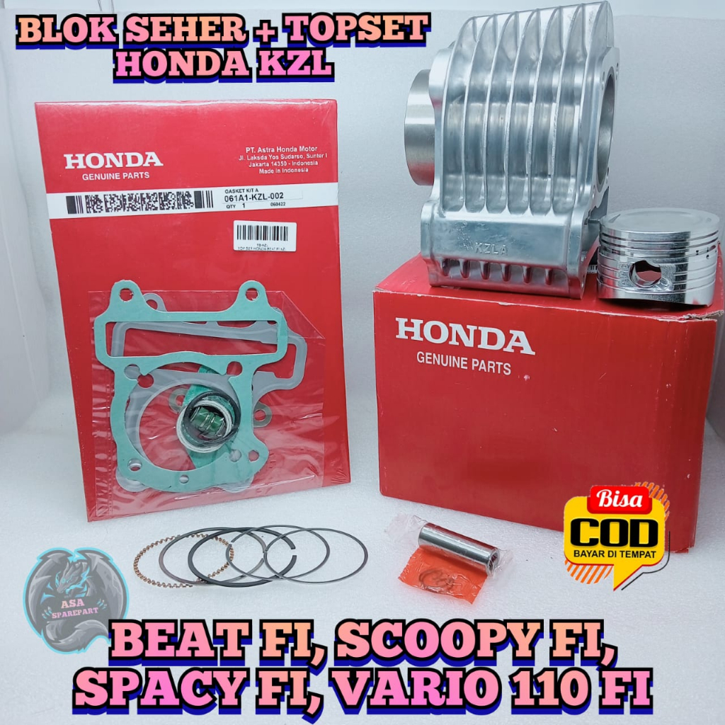 Jual Blok Seher Set Topset Asli Original Honda Kzl Untuk Motor Beat Fi Injeksi Scoopy Fi