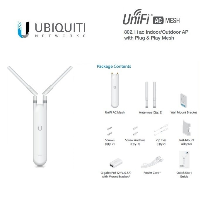 Jual UBIQUITI UBNT UAP-AC-MESH UAP AC M Unifi AC Mesh | Shopee Indonesia