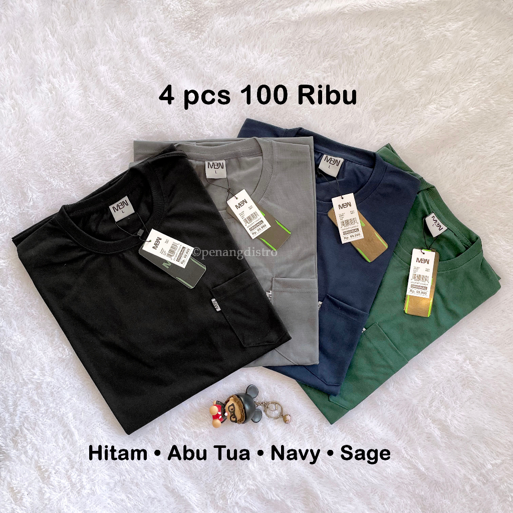 Jual Isi Pcs Kaos Pocket Kantong Saku Polos Isi Pcs Ribu Kaos