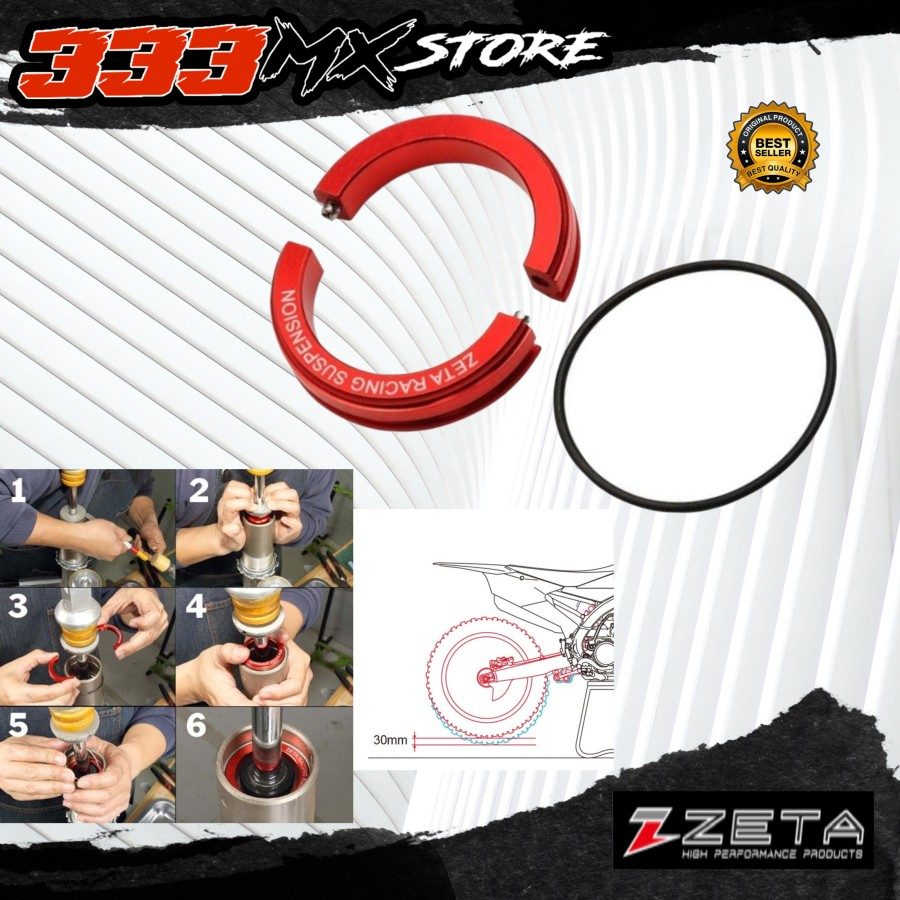 Jual ZETA RACING REAR SUSPENSION LOWERING KIT HUSQVARNA 20172021