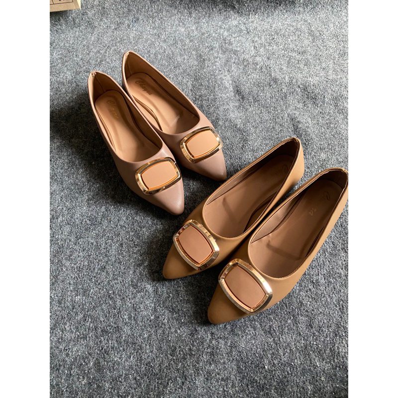 Jual Chery Heels pantofel pansus sepatu hak tahu kekinian terbaru