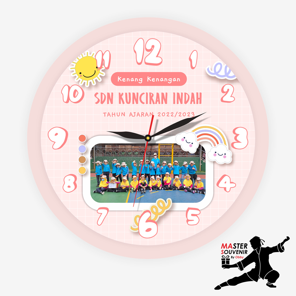 Jual Jam Custom Wisuda Ukuran 10CM (Hadiah Graduation Kelulusan ...