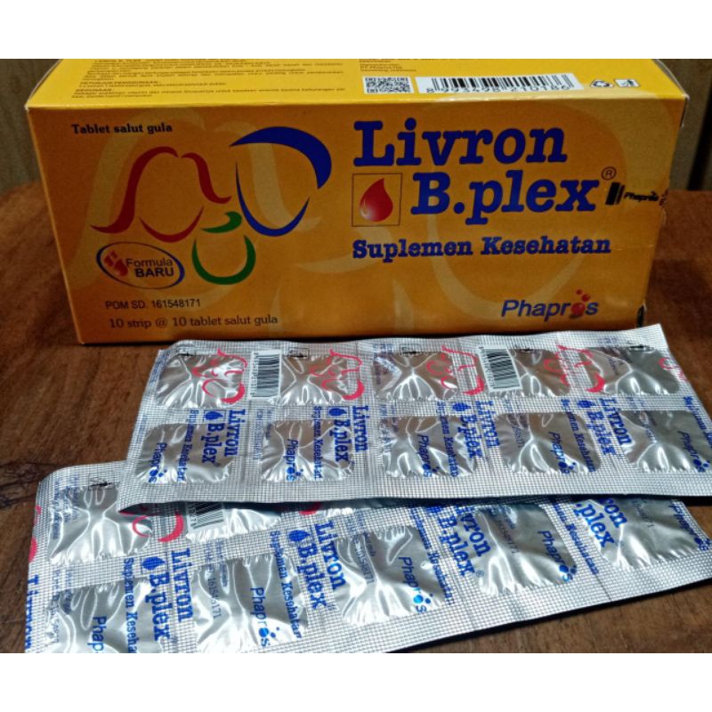 Jual Livron B Plex Strip Isi 10 Tablet / Vitamin Dan Mineral / Vitamin ...