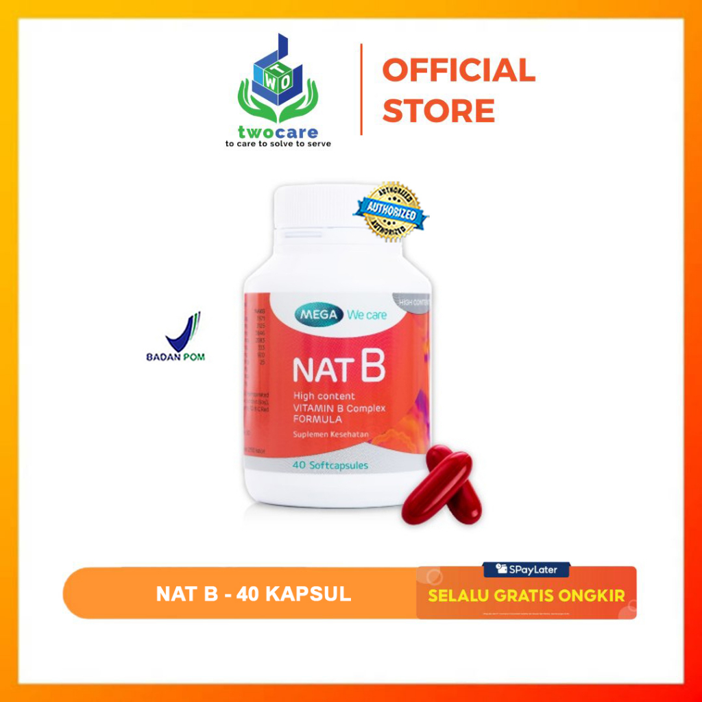 Jual Mega We Care Nat B 30 Kapsul Suplemen Vit B Menjaga Kesehatan ...