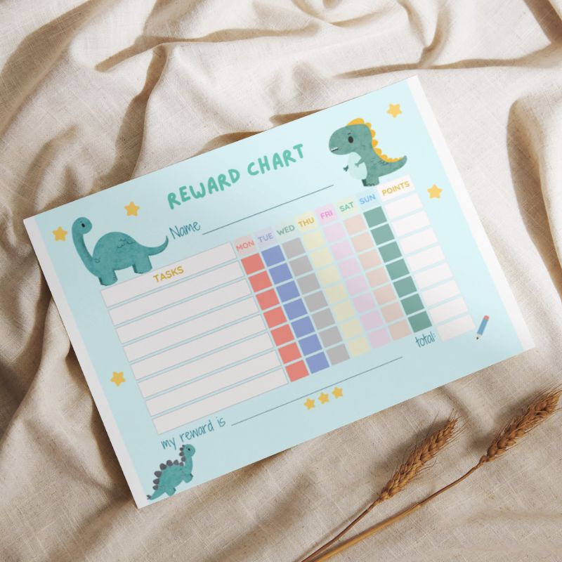 Jual Reward chart table wipe and clean, responsibility chart, poster ...