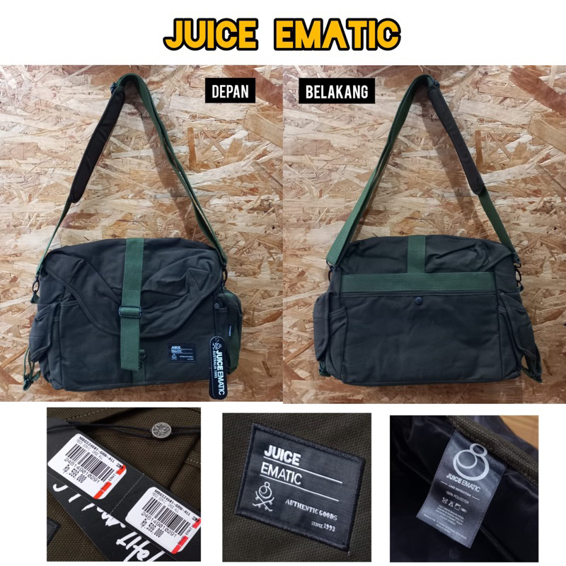 Jual Tas JUICE EMATIC Slempang selempang sling bag Canvas Sonic