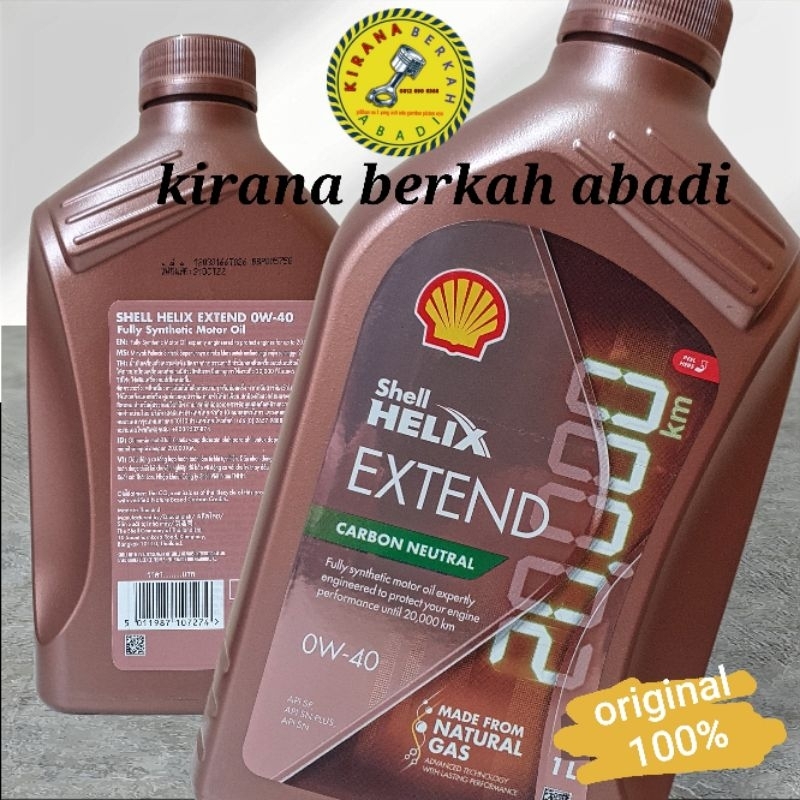 Jual SHELL HELIX EXTEND 0W40 SP KEMASAN 1 LITER | Shopee Indonesia