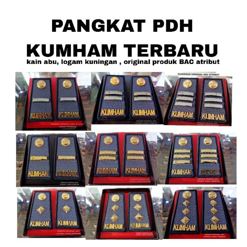 Jual Pangkat PDH Kumham TERBARU Seluruh Golongan | Shopee Indonesia