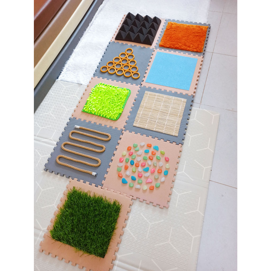 Jual Sensory Play Mat Montessori Stimulasi Sensorik Bayi Balita