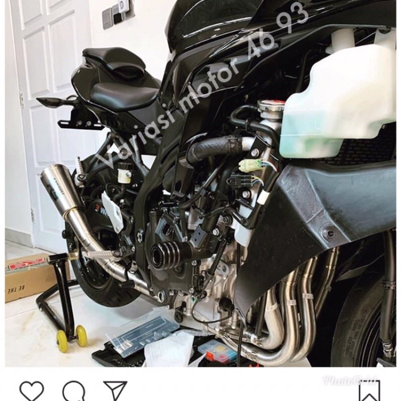 Jual exhaust ninja zx25r 4cylinder original r9 knalpot racing ninja ...