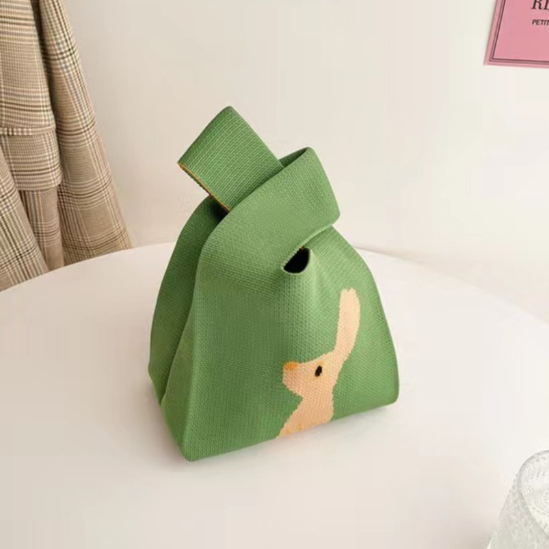 Jual VOOVA Knitted Bagd Korean Bag / Tote Bag Knitted / Korean Totebag