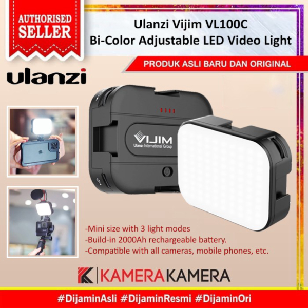 Jual Promo Ulanzi Vijim VL100C Bi Color Adjustable LED Video Light