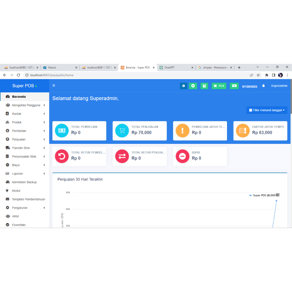 Jual SOURCE CODE POINT OF SALES (POS) LARAVEL 9 | Shopee Indonesia