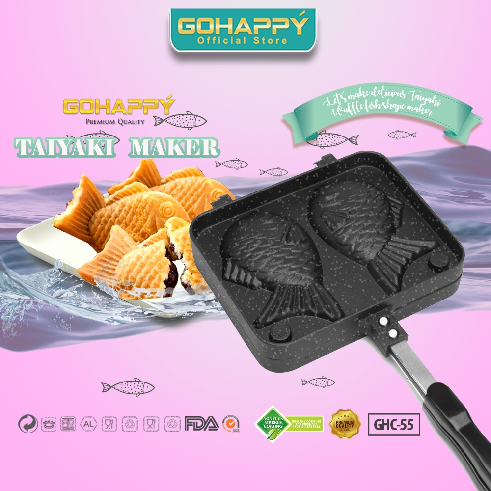 Moule à gâteau - YOSOO - Taiyaki Pan Maker - Antiadhésif - Double face