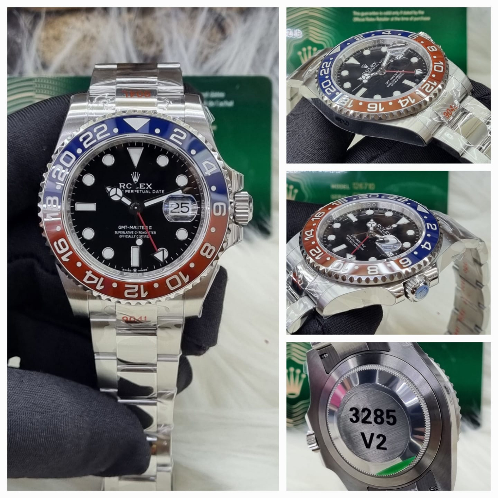 Jual Keraton Jam Tangan Pria Rolex Gmt Master Ii Pepsi Oyster Automatic Swiss Ewf V Movement